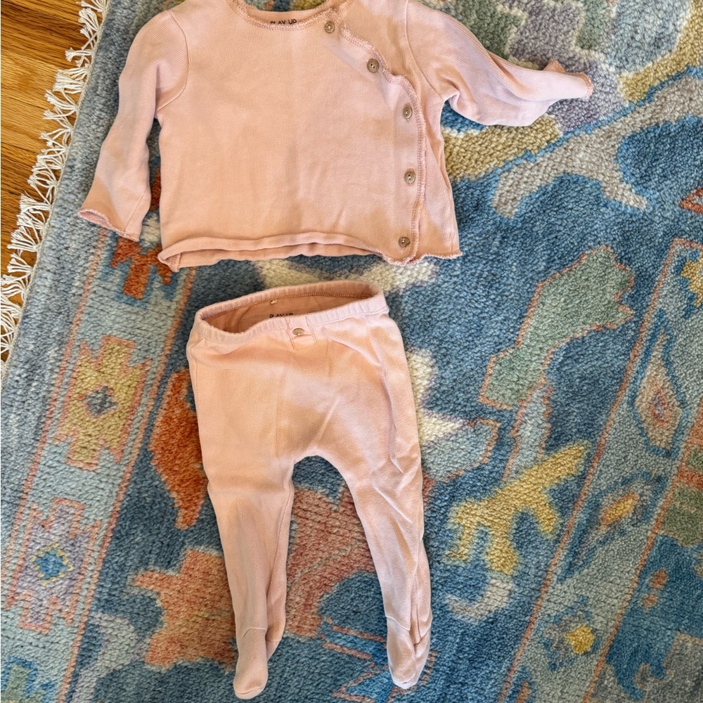 Play Up Pink Baby Outfit Set 6M